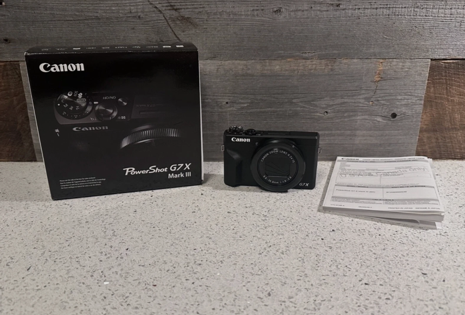 Canon PowerShot G7 X Mark III 20.2MP 4K