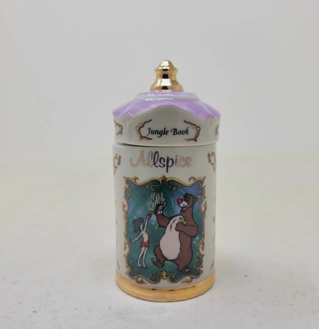 Vintage 1995 Lenox Disney Porcelain Spice Jar Collection 24 Jar Set No Rack