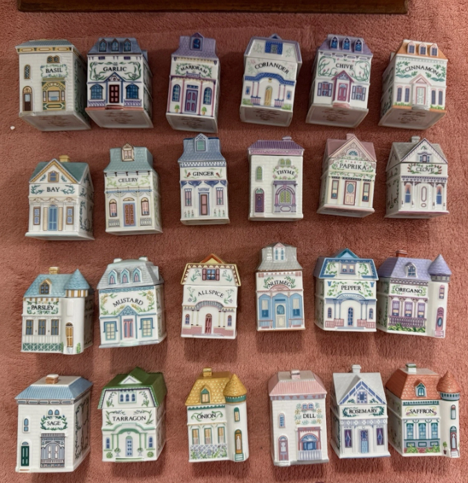 Lenox Spice Village 1989 24-MINT jars with original Rack